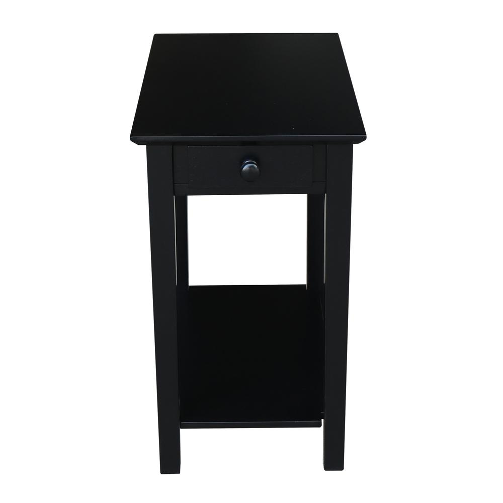 Narrow End Table, Black. Picture 4