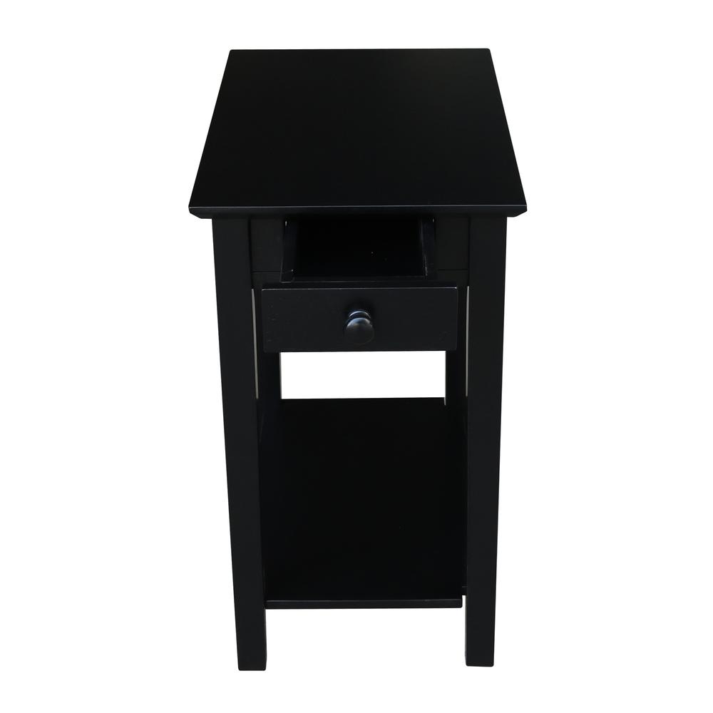 Narrow End Table, Black. Picture 3
