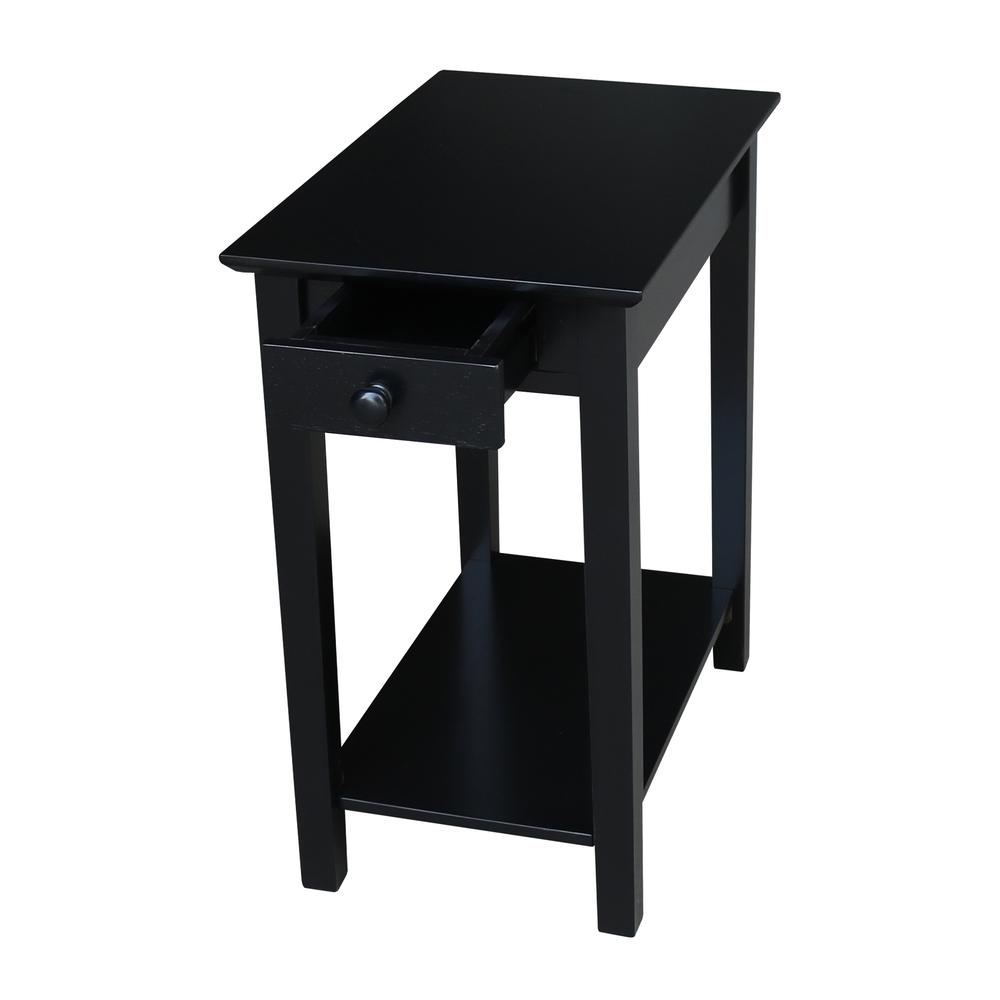 Narrow End Table, Black. Picture 5