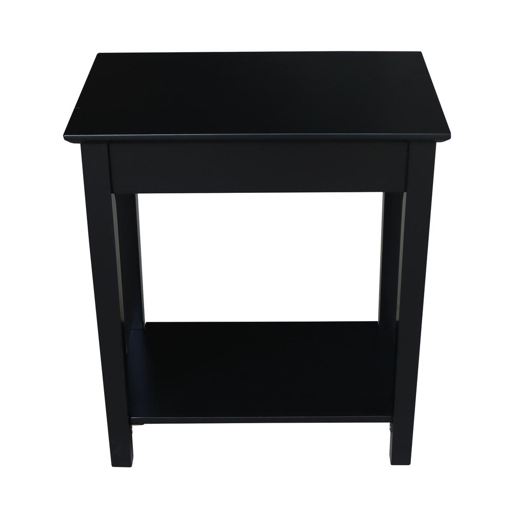 Narrow End Table, Black. Picture 7