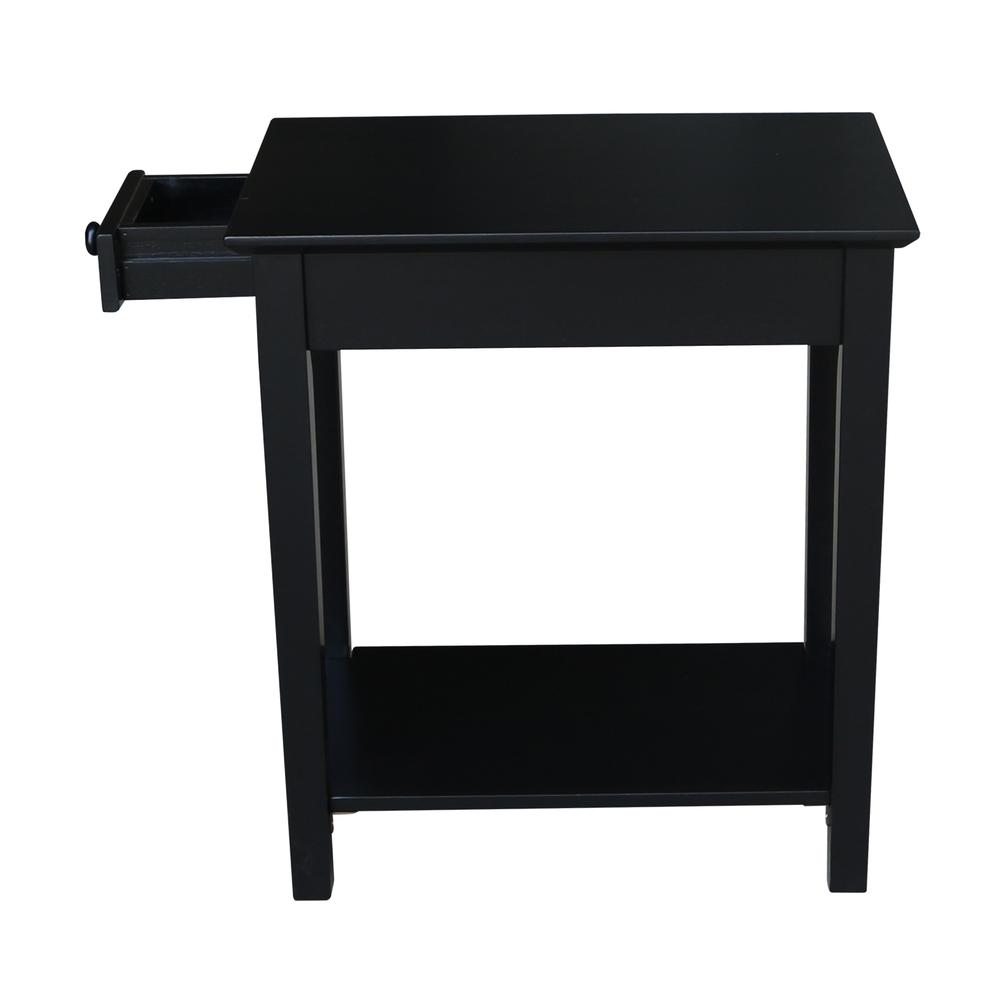 Narrow End Table, Black. Picture 6