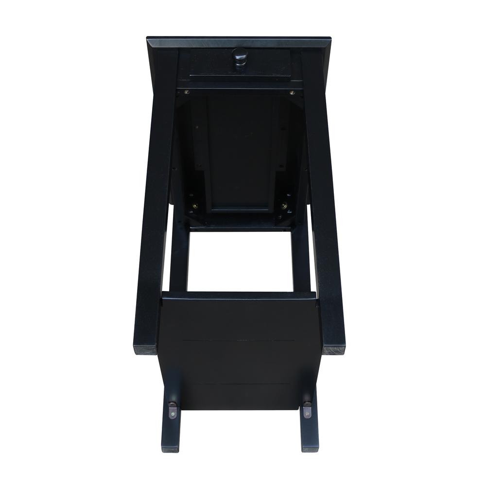 Narrow End Table, Black. Picture 8