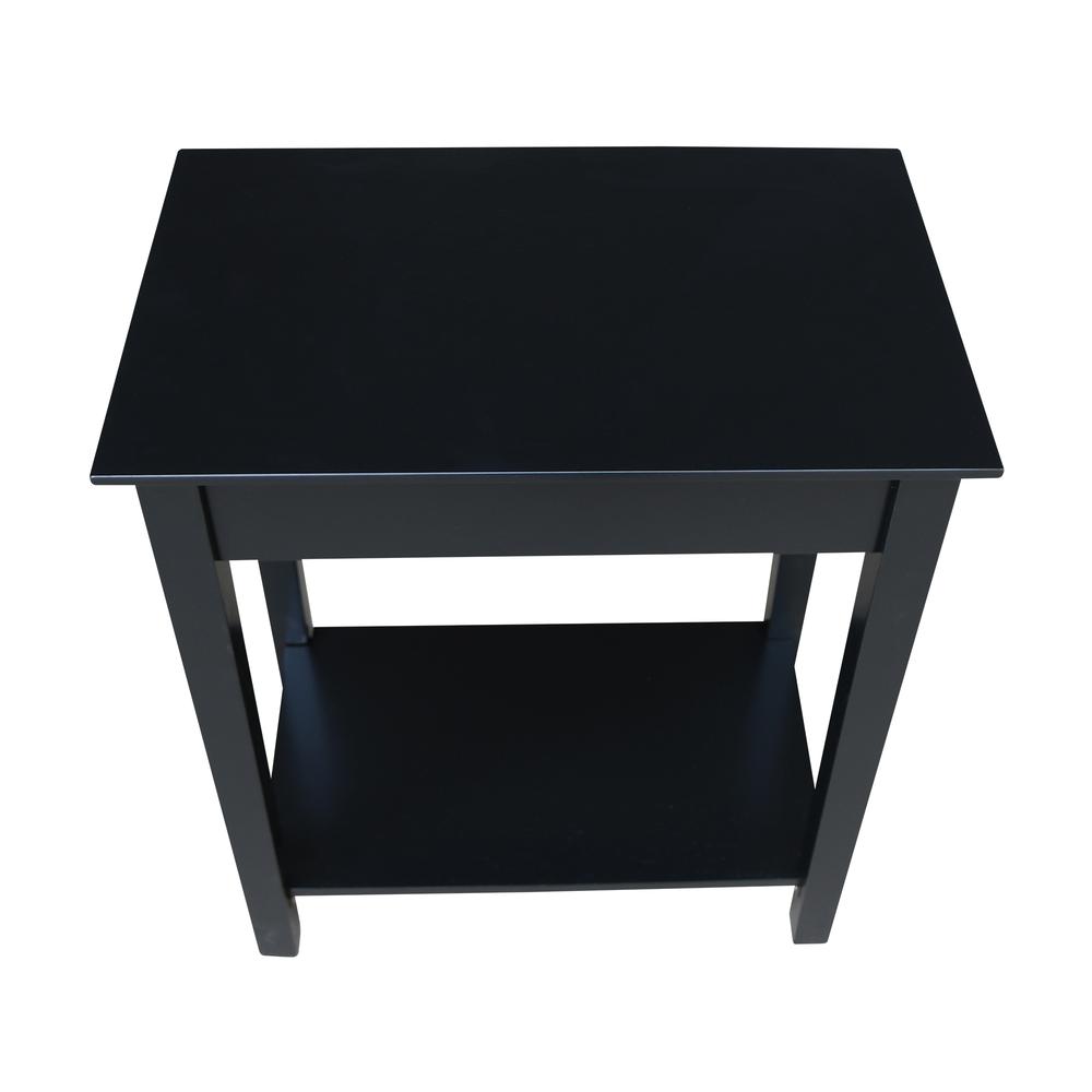 Narrow End Table, Black. Picture 9