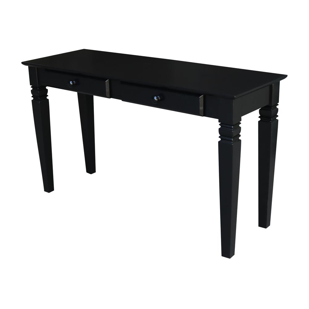 Java Console Table with 2 Drawers, Black. Picture 10
