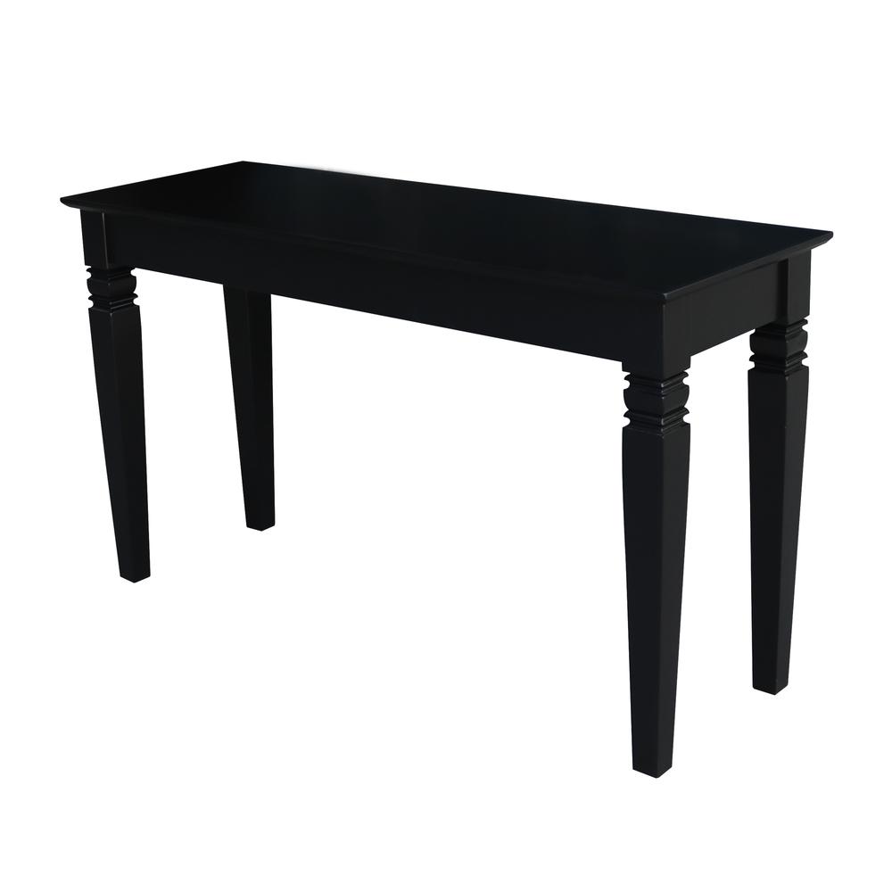 Java Console Table with 2 Drawers, Black. The main picture.