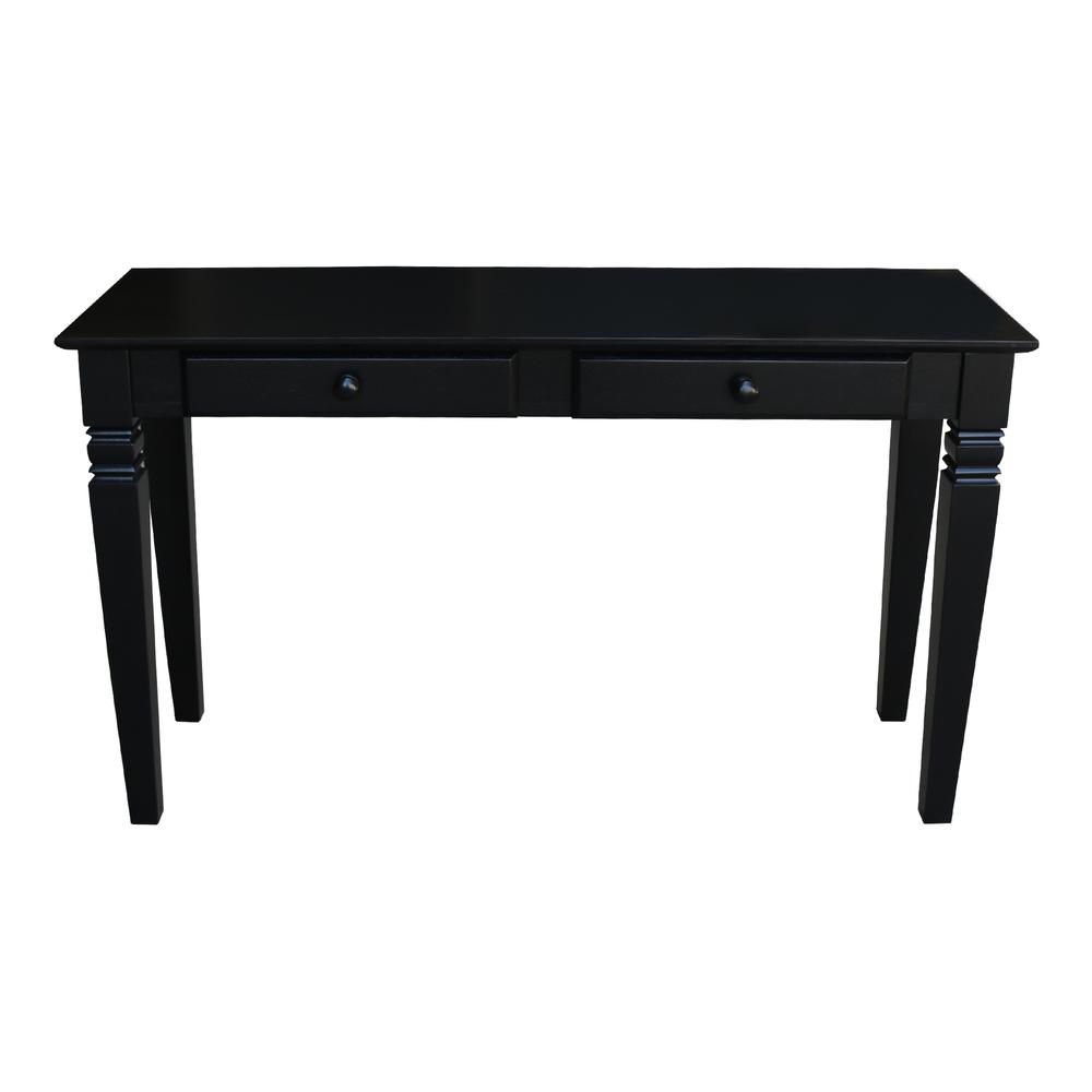Java Console Table with 2 Drawers, Black. Picture 4