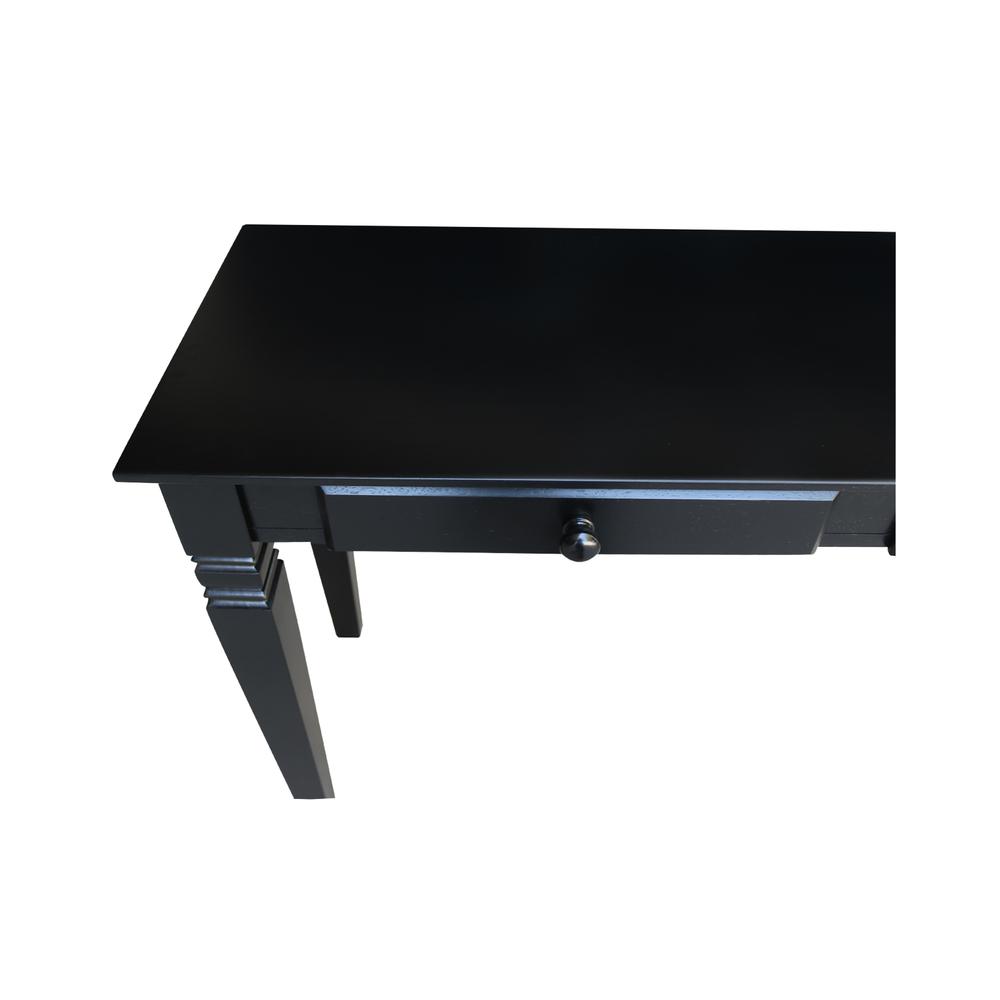 Java Console Table with 2 Drawers, Black. Picture 9