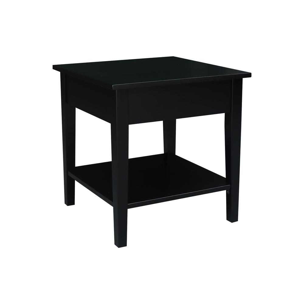 Spencer End Table in Black. Picture 5