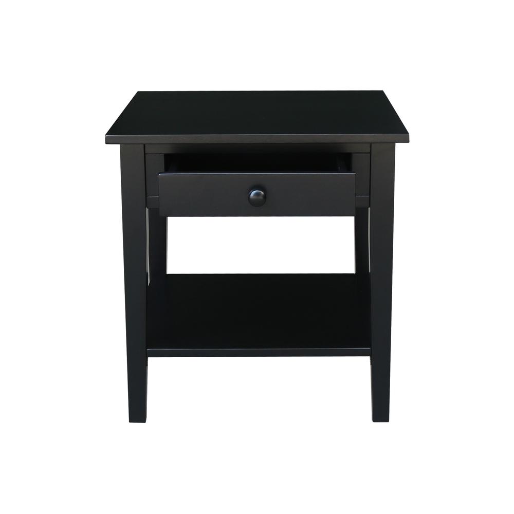 Spencer End Table in Black. Picture 7