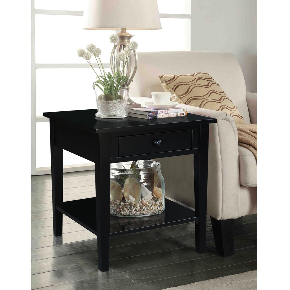 Spencer End Table in Black. Picture 2