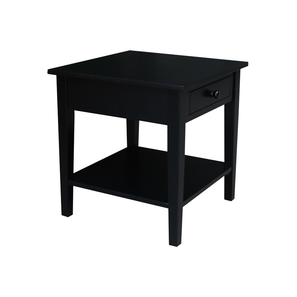 Spencer End Table in Black. Picture 4