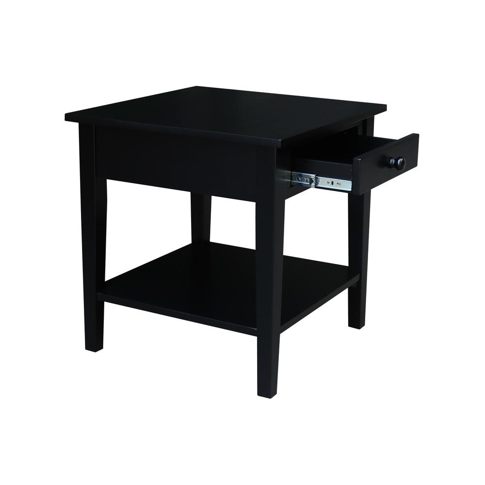 Spencer End Table in Black. Picture 8