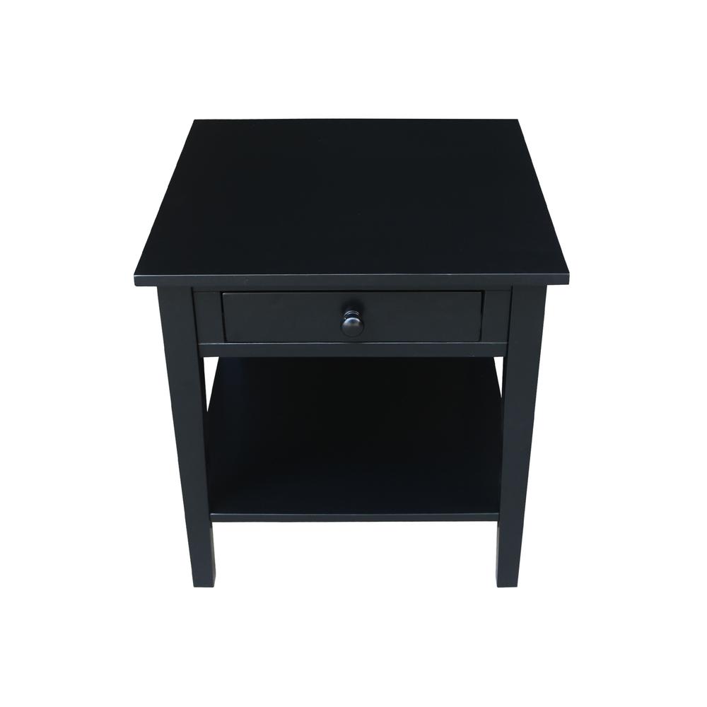 Spencer End Table in Black. Picture 9