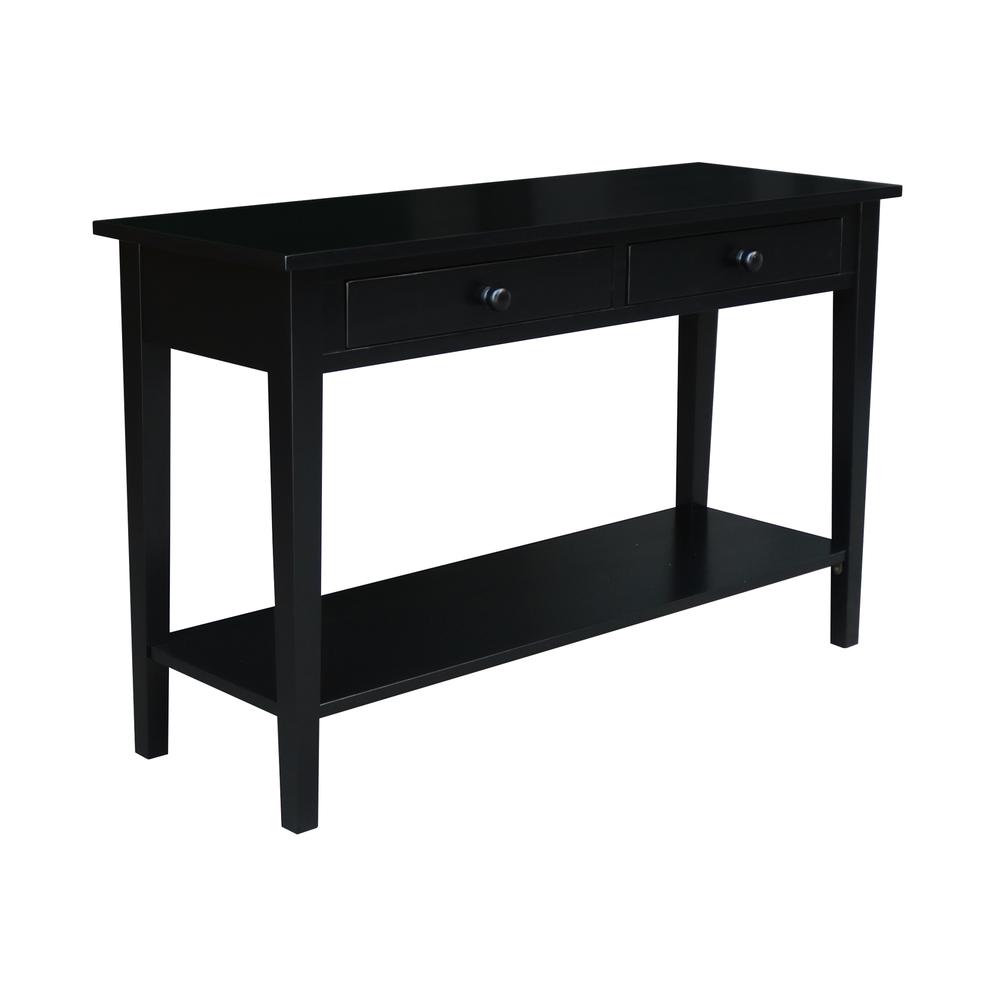 Spencer Console-Server Table in Black. The main picture.