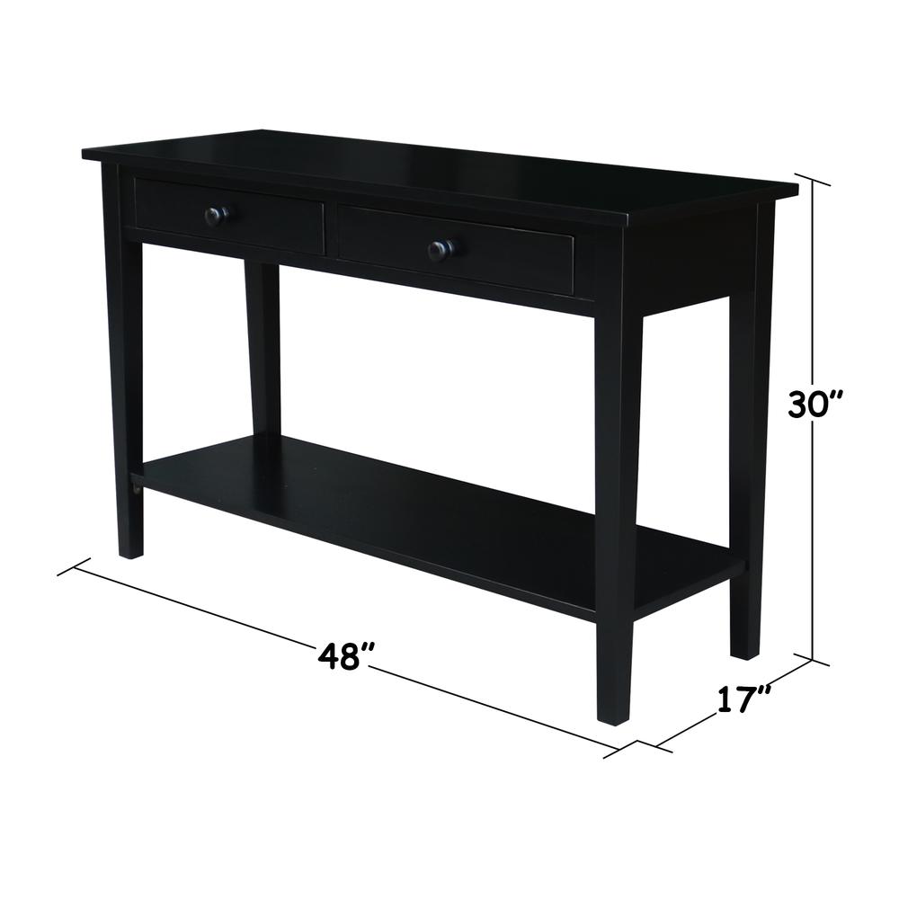 Spencer Console-Server Table in Black. Picture 11