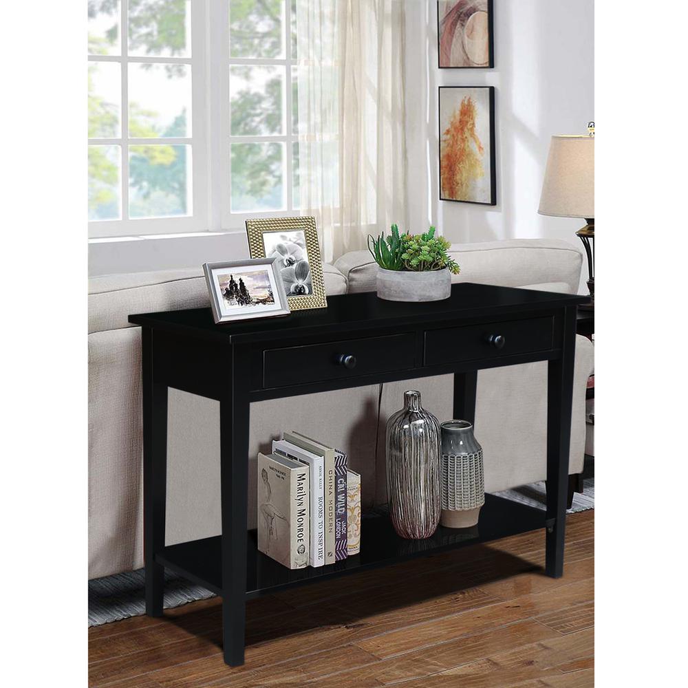 Spencer Console-Server Table in Black. Picture 2