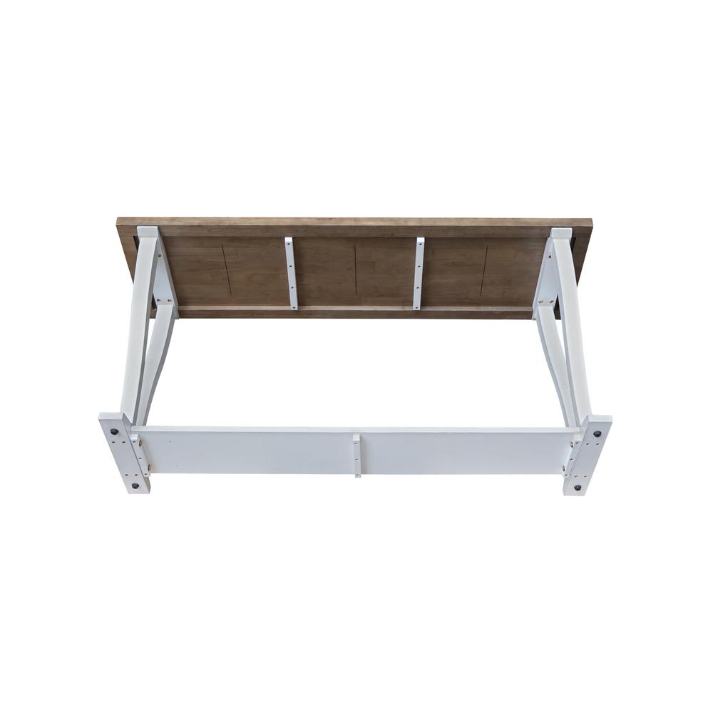 LaCasa Solid Wood Sofa Table in Sesame/Chalk. Picture 6