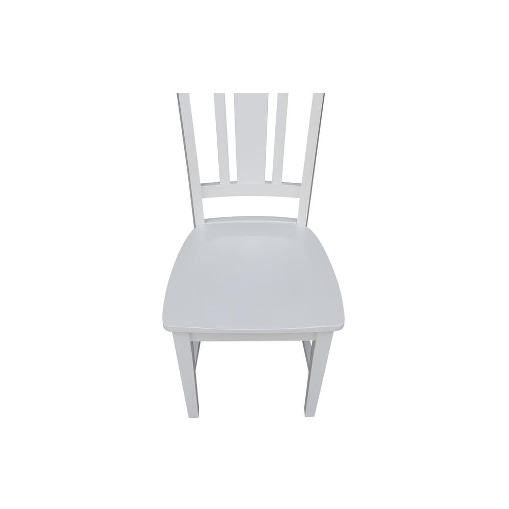 Set of Two San Remo Splatback Chairs, White. Picture 2