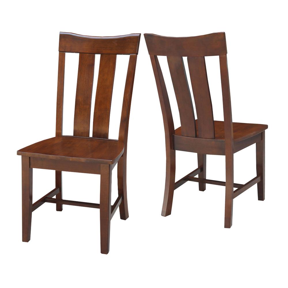 Set of Two Ava Chairs, Espresso. Picture 5