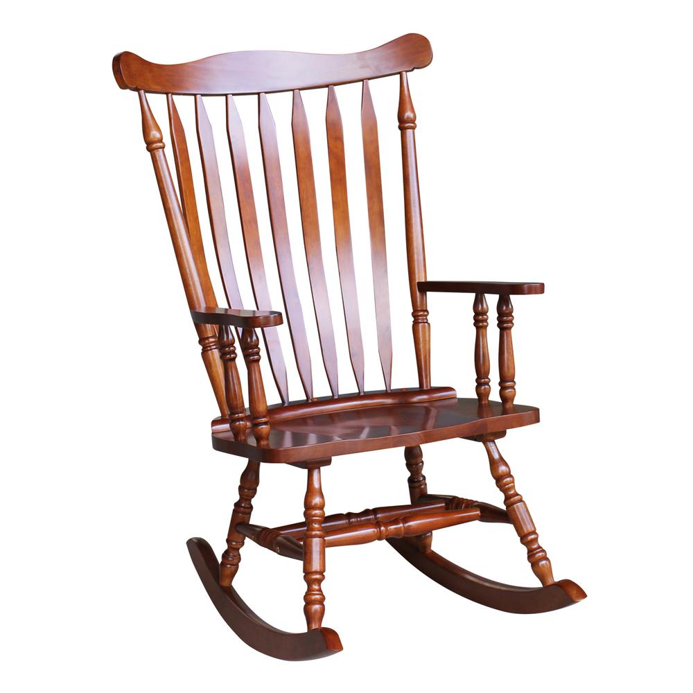 Solid Wood Rocker , Cherry. Picture 5