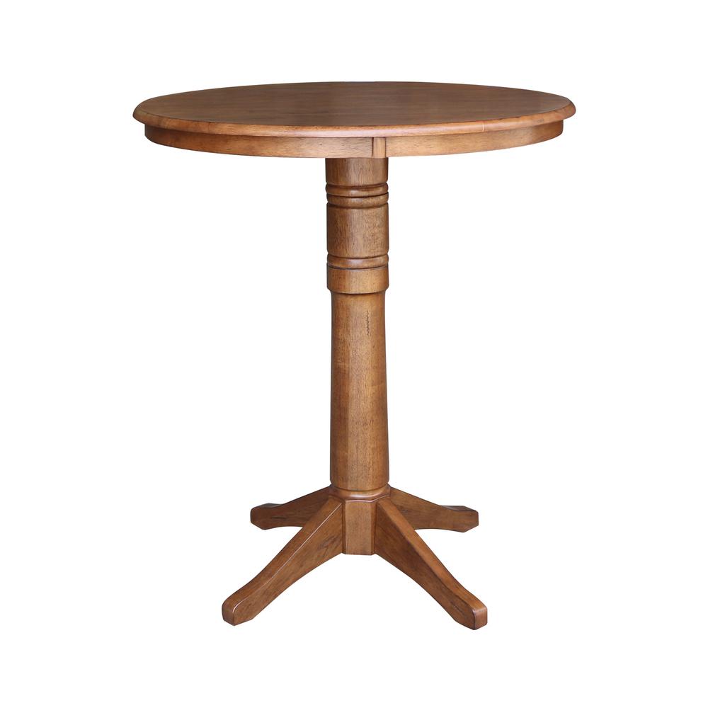 36" Round Top Pedestal Table - 41.9" Height. Picture 1
