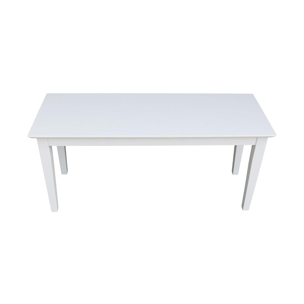 Shaker Styled Bench , White. Picture 3