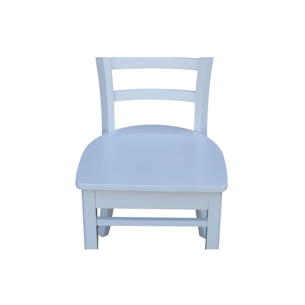 Set of Two Emily Side Chairs, White. Picture 2