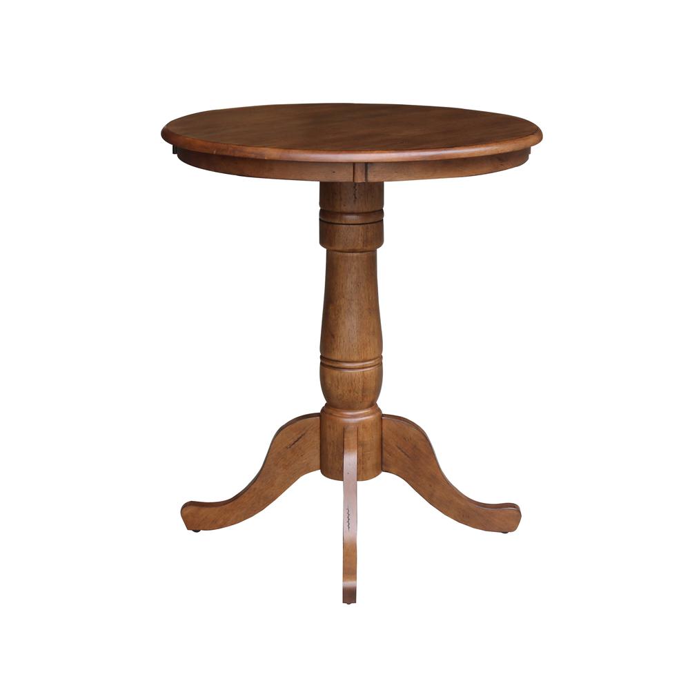 30" Round Top Pedestal Table - 35.1"Height. Picture 1