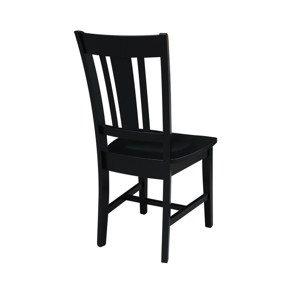 Set of Two San Remo Splatback Chairs, Black. Picture 10
