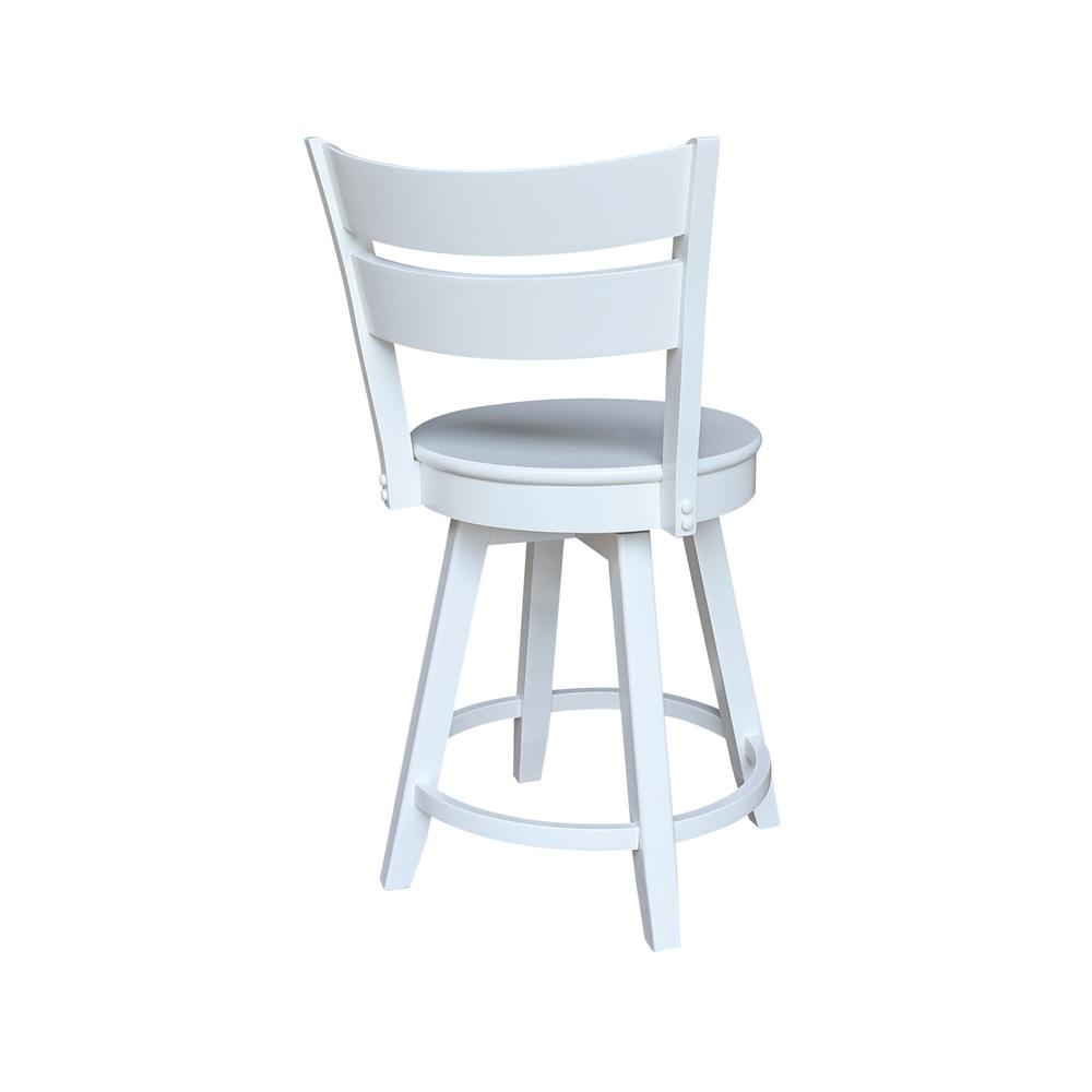 Sara Counter Height Stool with Swivel Seat. Picture 2