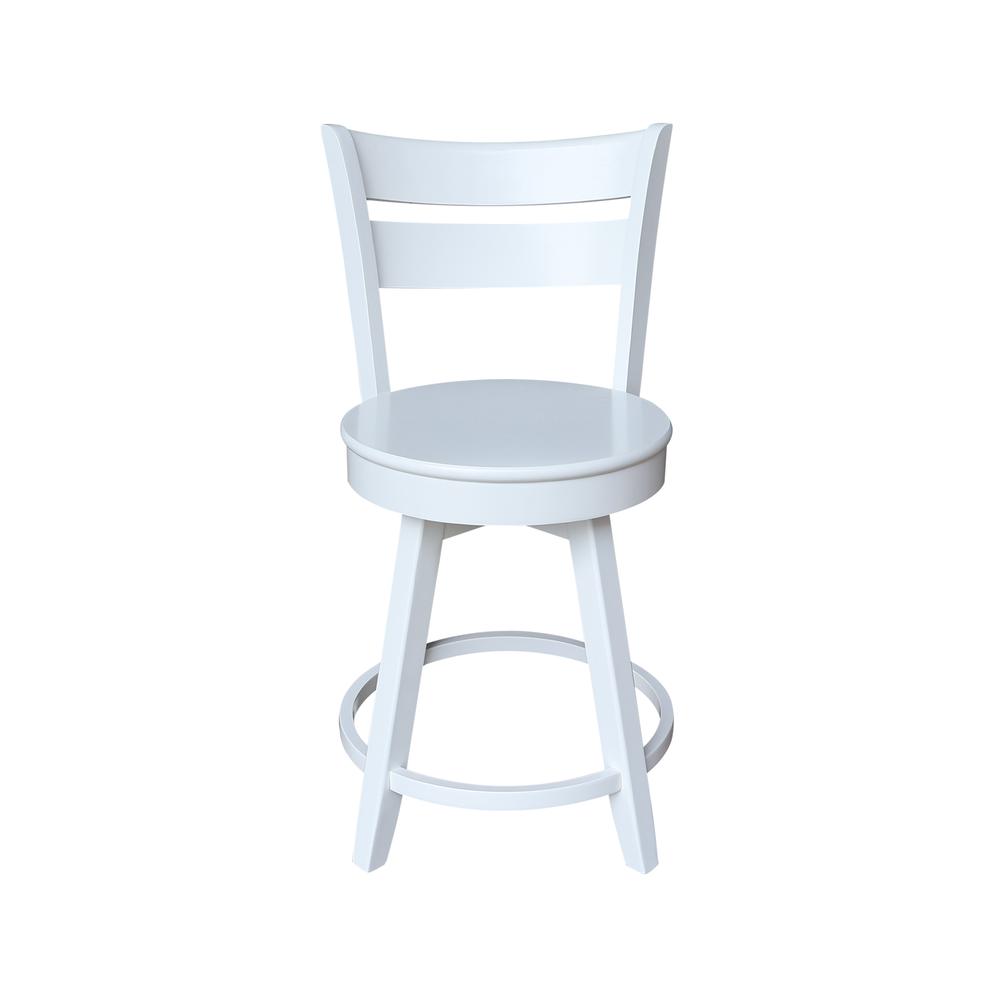 Sara Counter Height Stool with Swivel Seat. Picture 3
