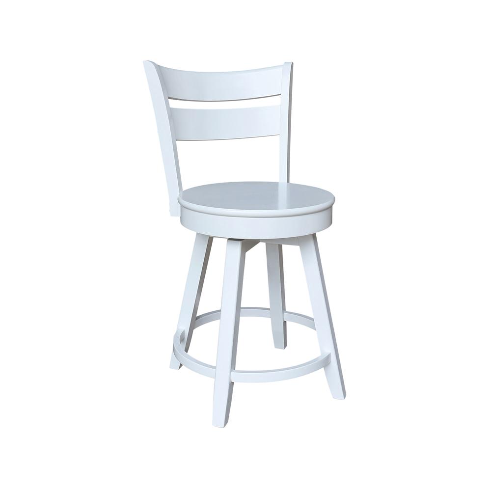Sara Counter Height Stool with Swivel Seat. Picture 7