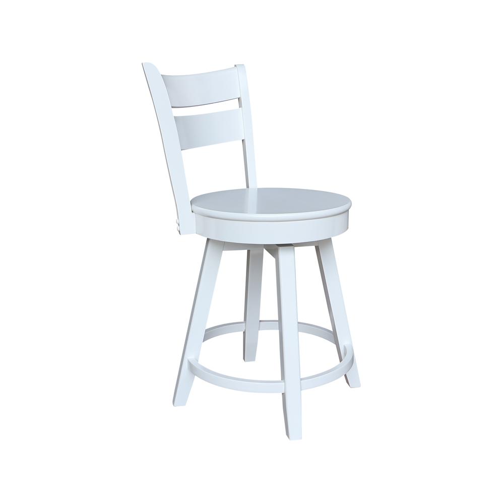 Sara Counter Height Stool with Swivel Seat. Picture 5
