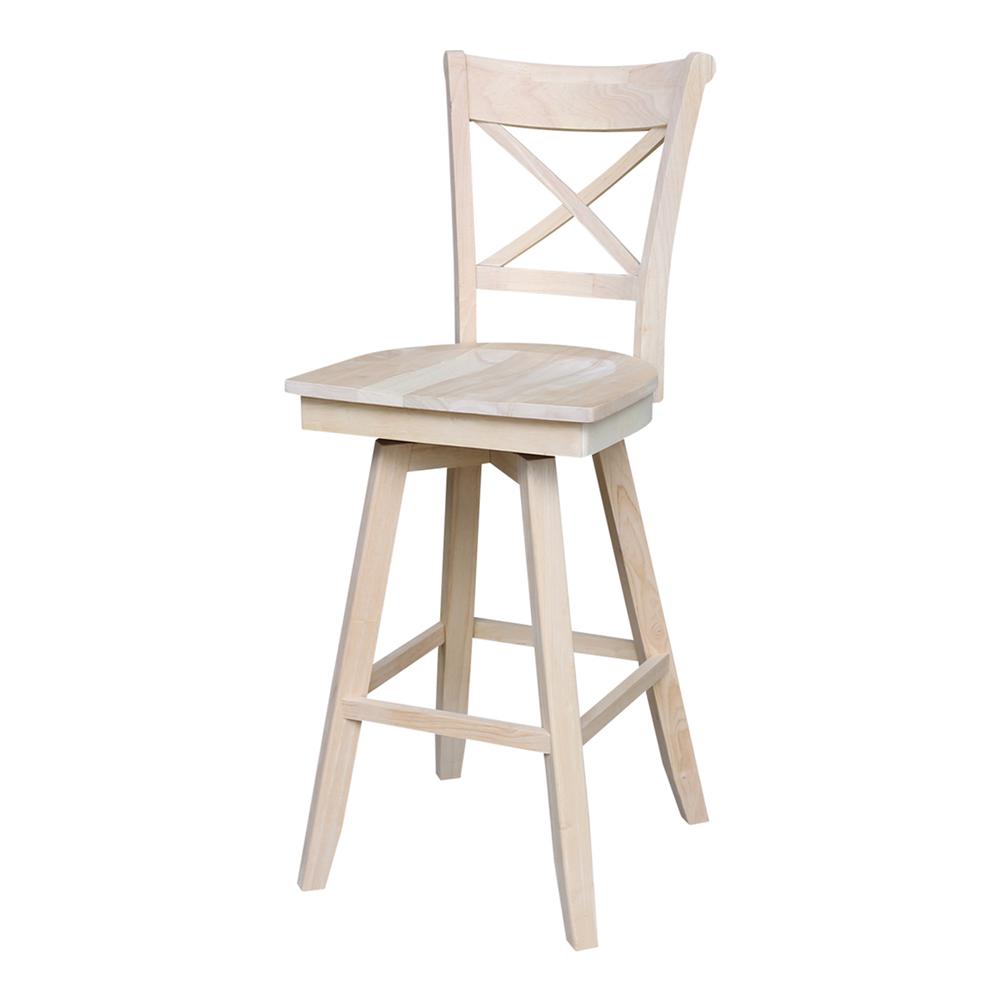 Charlotte Bar Height stool - 30 in. Seat Height in Unfinished. The main picture.
