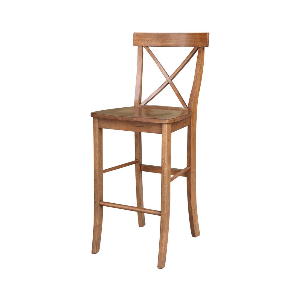 X-Back Bar Height Stool - 3" H- 717712. Picture 1