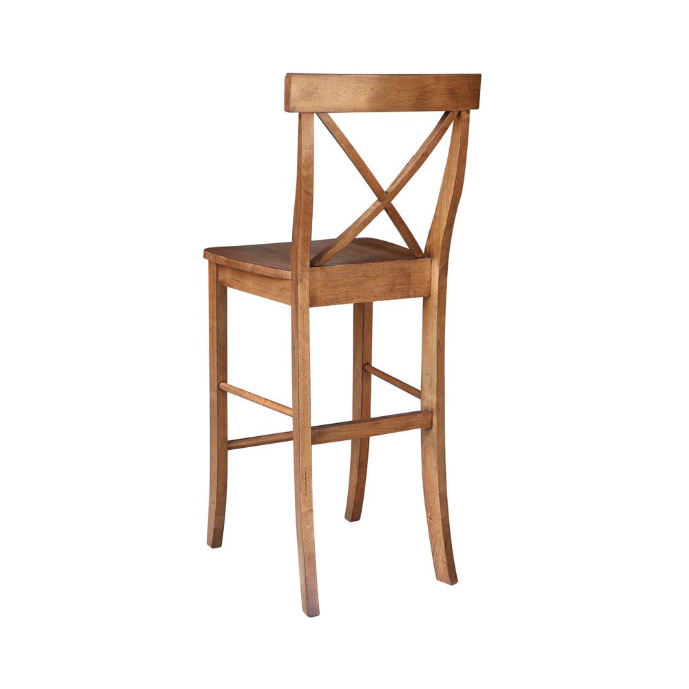X-Back Bar Height Stool - 3" H- 717712. Picture 4