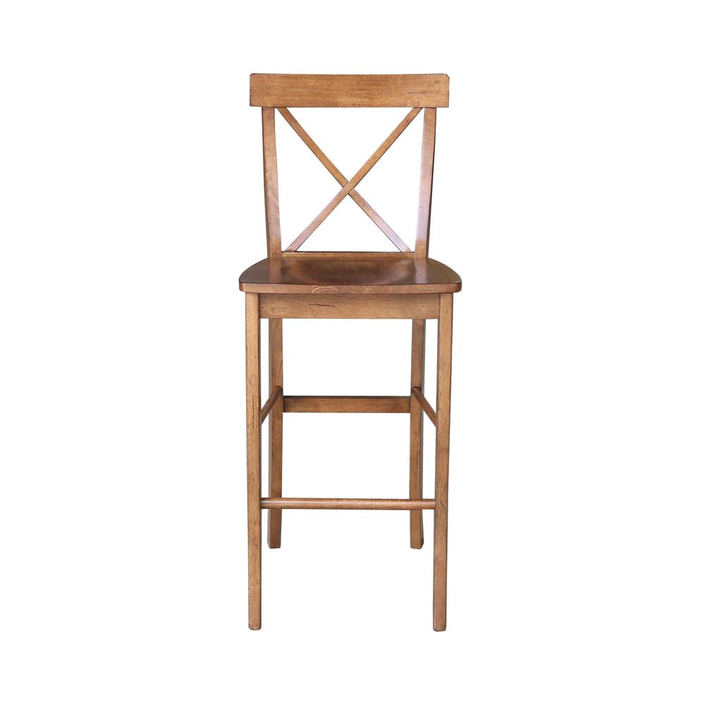 X-Back Bar Height Stool - 3" H- 717712. Picture 2