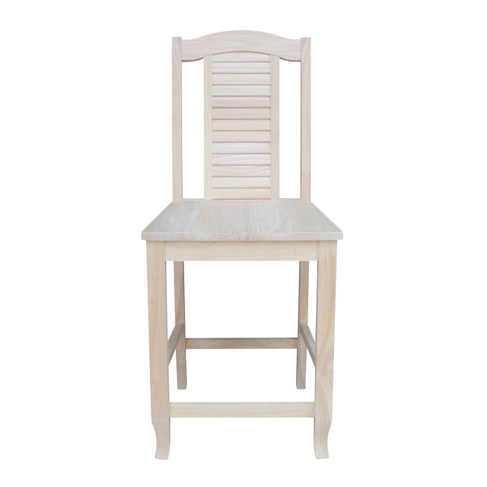 Seaside Counterheight Stool, 24" Seat Height, Ready to finish. Picture 5