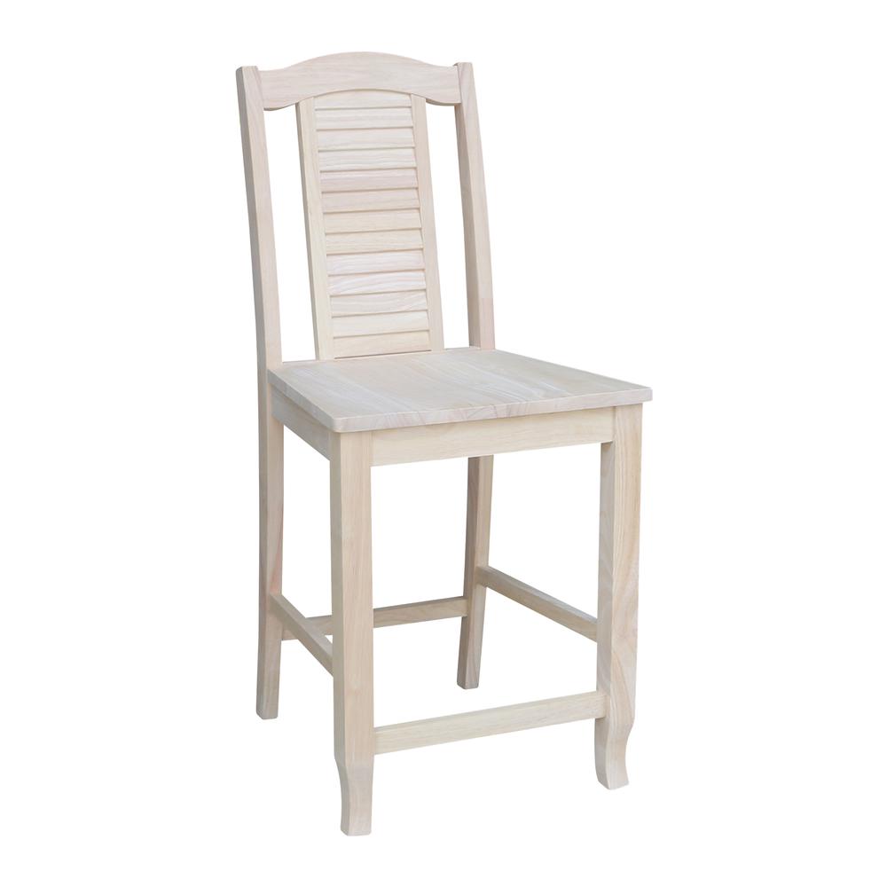 Seaside Counterheight Stool, 24" Seat Height, Ready to finish. Picture 3