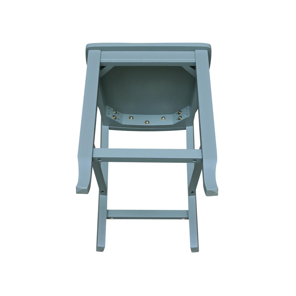 24" Double "X" Back CounterHeight Stool- 55894. Picture 10