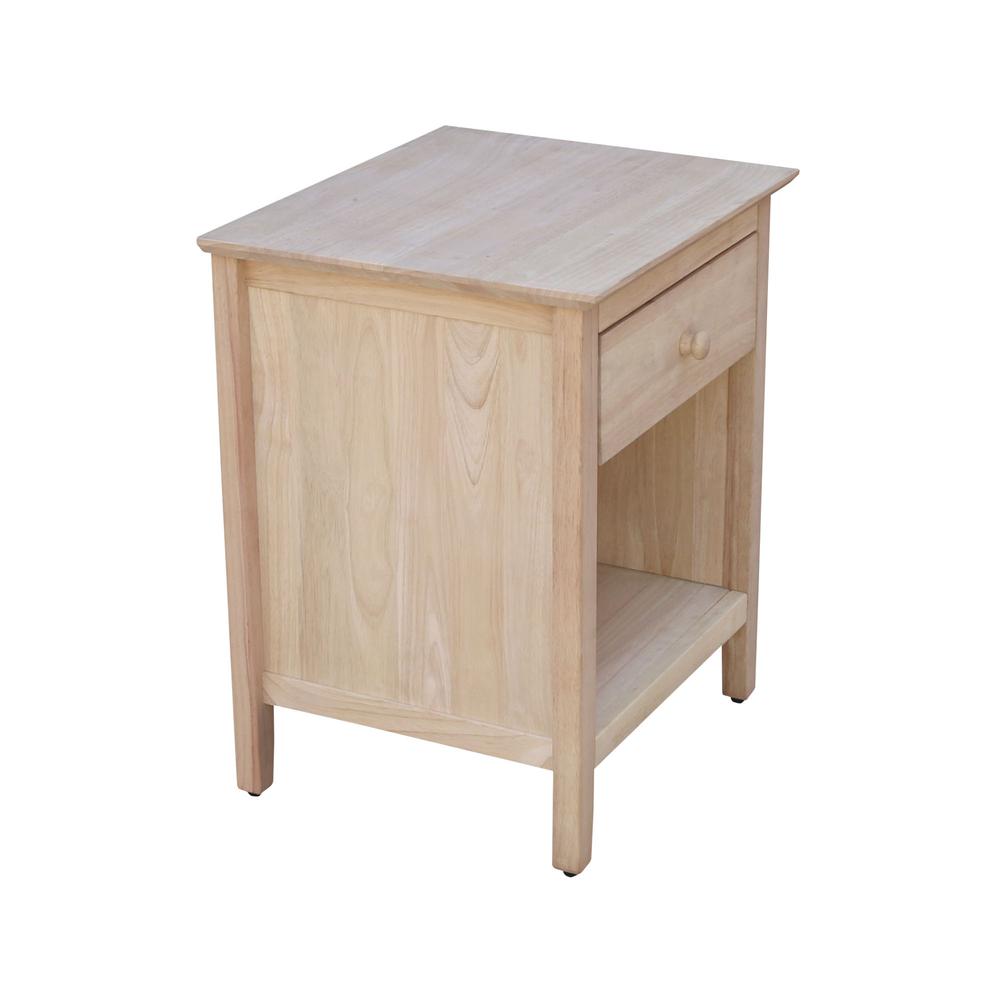 Nightstand With 1 Drawer. Picture 8
