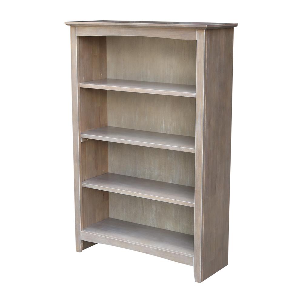 Shaker Bookcase - 48"H, Washed Gray Taupe. Picture 6