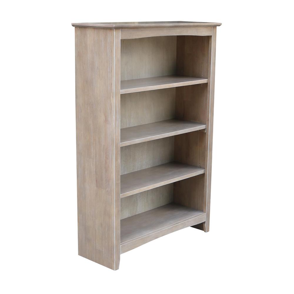Shaker Bookcase - 48"H, Washed Gray Taupe. Picture 4
