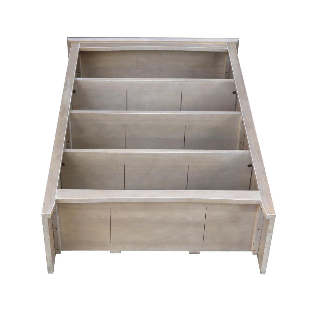 Shaker Bookcase - 48"H, Washed Gray Taupe. Picture 5