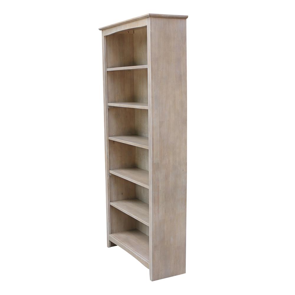 Shaker Bookcase - 72"H, Washed Gray Taupe. Picture 2