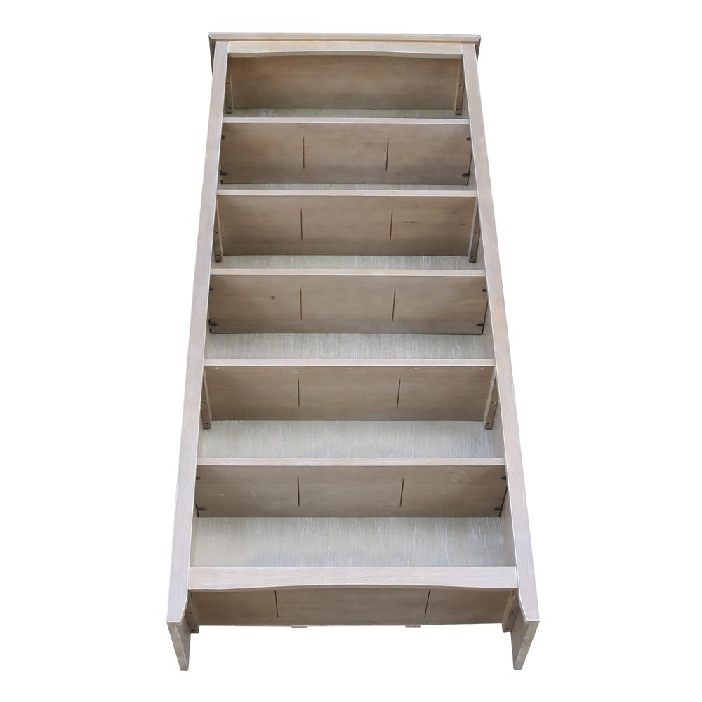 Shaker Bookcase - 72"H, Washed Gray Taupe. Picture 3
