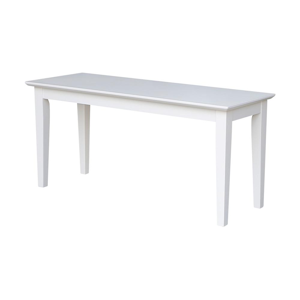 Shaker Styled Bench , White. Picture 1