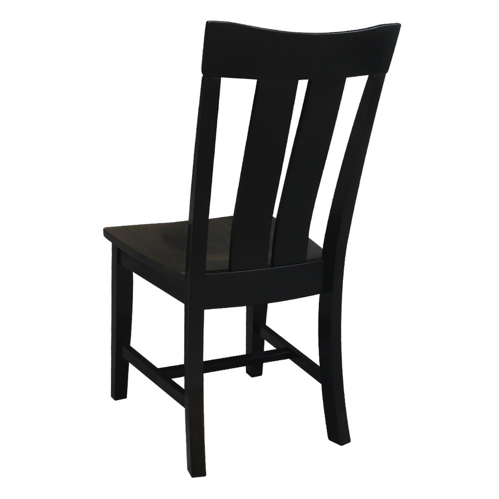 Set of Two Ava Chairs, Coal-Black/washed black. Picture 7