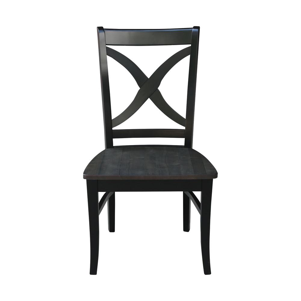 Set of Two Cosmo Chairs, Coal-Black/washed black. Picture 6