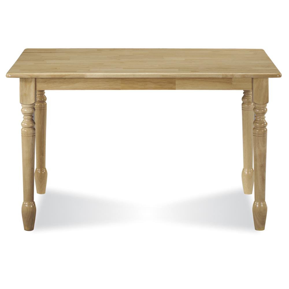 30" X 48"  Solid Wood Top Table, Natural. Picture 1